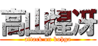高山煌冴 (attack on kohga)
