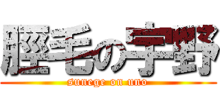 脛毛の宇野 (sunege on uno)