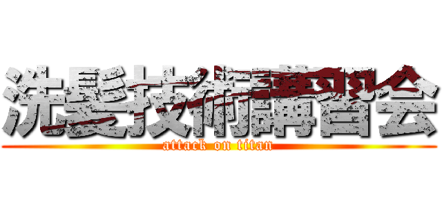 洗髪技術講習会 (attack on titan)