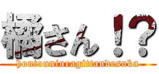 橘さん！？ (hontouniuragittandesuka)