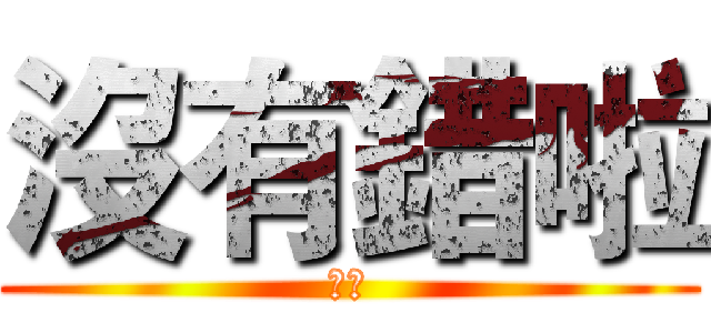 沒有錯啦 (摁亨)