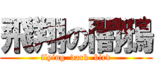 飛翔の闇鴉 (flying  dark  bird)