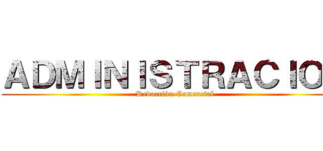 ＡＤＭＩＮＩＳＴＲＡＣＩＯＮ (Redacción Comercial)