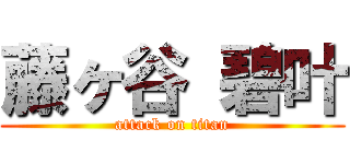 藤ヶ谷 碧叶 (attack on titan)