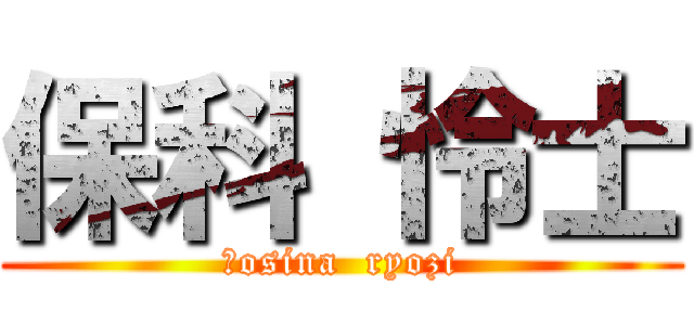 保科 怜士 (Ｈosina  ryozi)