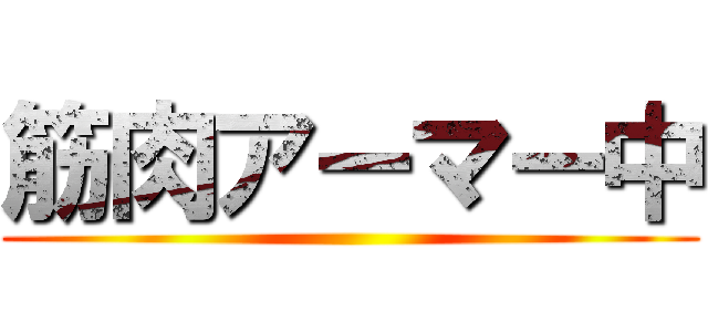 筋肉アーマー中 ()