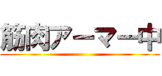 筋肉アーマー中 ()