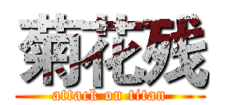 菊花残 (attack on titan)