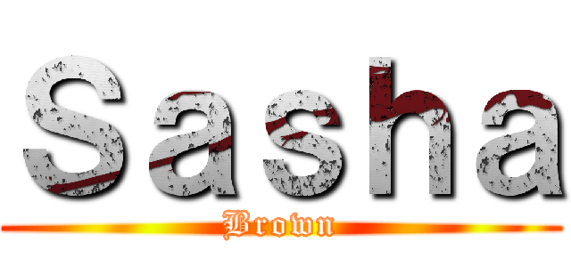 Ｓａｓｈａ (Brown)
