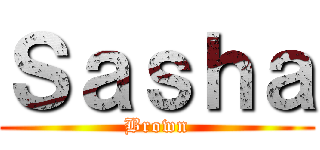Ｓａｓｈａ (Brown)