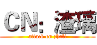 ＣＮ：渣璃 (attack on zhali)