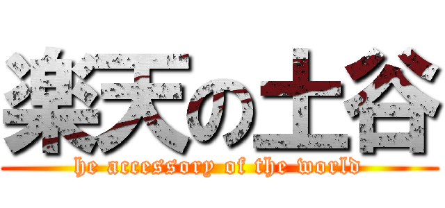 楽天の土谷 (he accessory of the world)