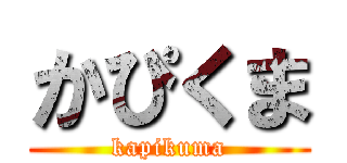 かぴくま (kapikuma)