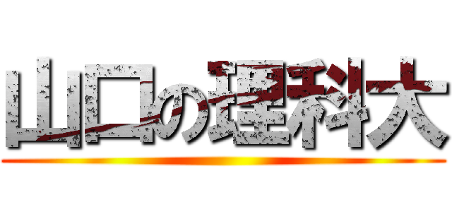 山口の理科大 ()