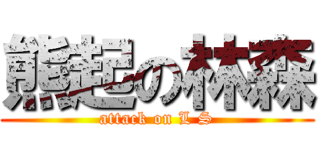 熊起の林森 (attack on L S)