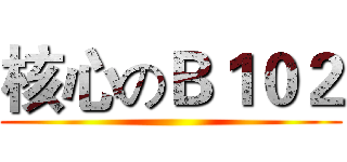 核心のＢ１０２ ()