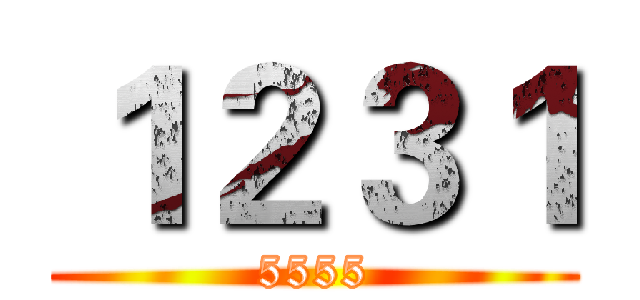 １２３１ (5555)