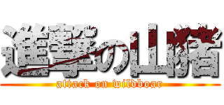 進撃の山猪 (attack on wildboar)