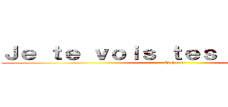 Ｊｅ ｔｅ ｖｏｉｓ ｔｅｓ ｃｈｅｖｅｕｘ (Toktok)