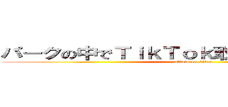 パークの中でＴｉｋＴｏｋ取ってるやつ全員４ね (attack on titan)
