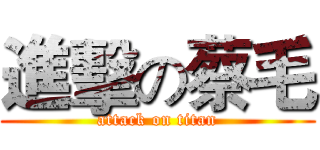 進擊の蔡毛 (attack on titan)