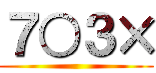 ７○３× ()