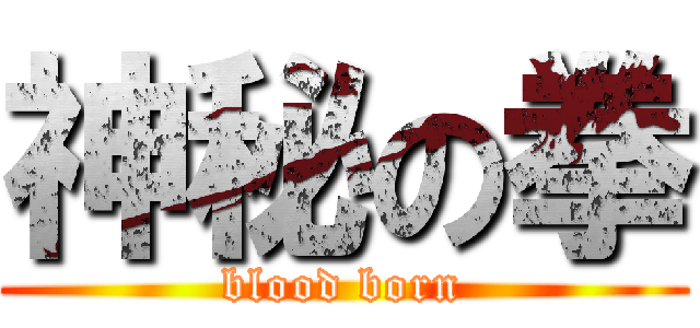 神秘の拳 (blood born)