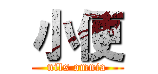 小便 (nils omnia)