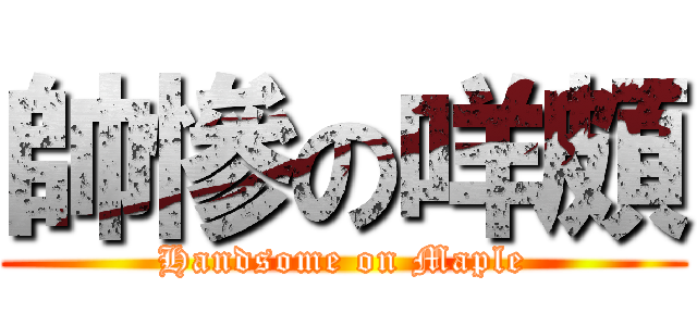 帥慘の咩頗 (Handsome on Maple)