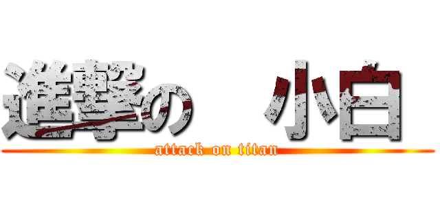 進撃の  小白  (attack on titan)
