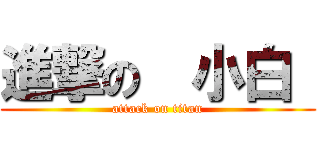 進撃の  小白  (attack on titan)