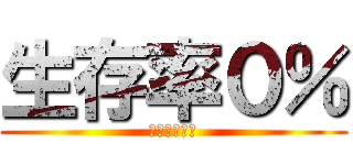 生存率０％ (キチガイの絵)