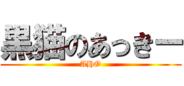 黒猫のあっきー (AHO)