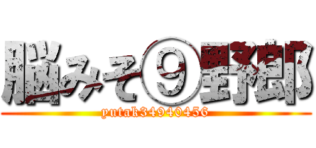 脳みそ⑨野郎 (yutak34940456)