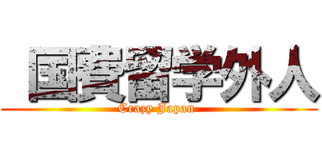  国費留学外人 (Crazy Japan )