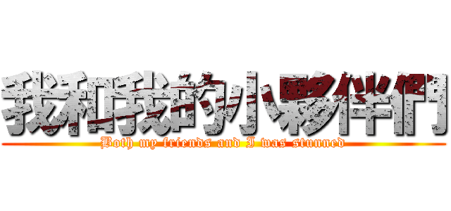 我和我的小夥伴們 (Both my friends and I was stunned)