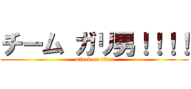 チーム ガリ男！！！！ (attack on titan)