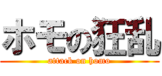 ホモの狂乱 (attack on homo)