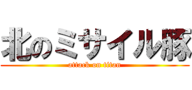 北のミサイル豚 (attack on titan)
