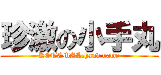珍激の小手丸 (KOTEMAL.hand name)