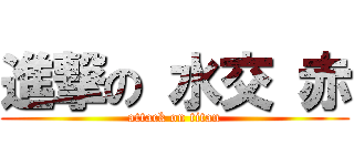 進撃の 水交 赤 (attack on titan)