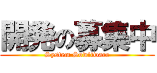 開発の募集中 (System Sowftware)