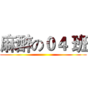 麻醉の０４ 班 ()