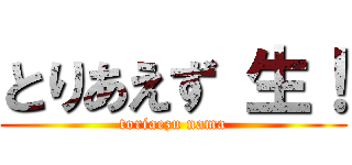 とりあえず 生！ (toriaezu nama)