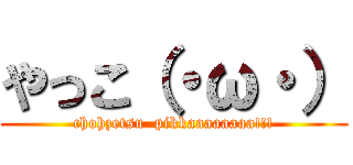 やっこ（・ω・） (chohzetsu  pikkaaaaaaaa!!!)