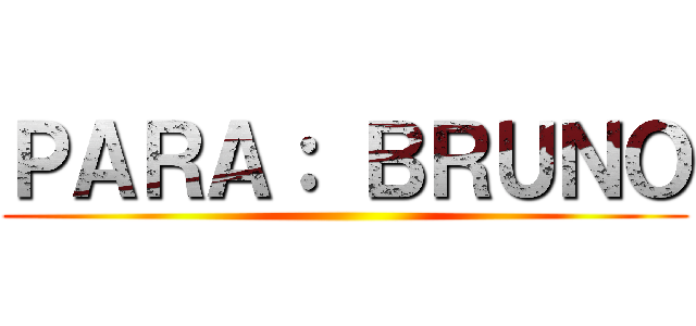 ＰＡＲＡ： ＢＲＵＮＯ ()