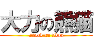 大力の熊猫 (attack on titan)