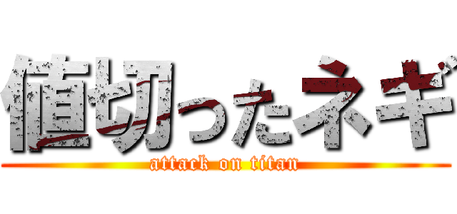 値切ったネギ (attack on titan)