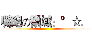 嘴砲の領域：°☆． ()
