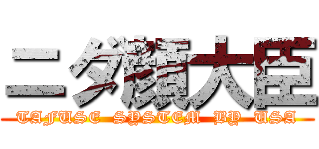 ニダ顔大臣 (TAFUSE  SYSTEM  BY  USA)